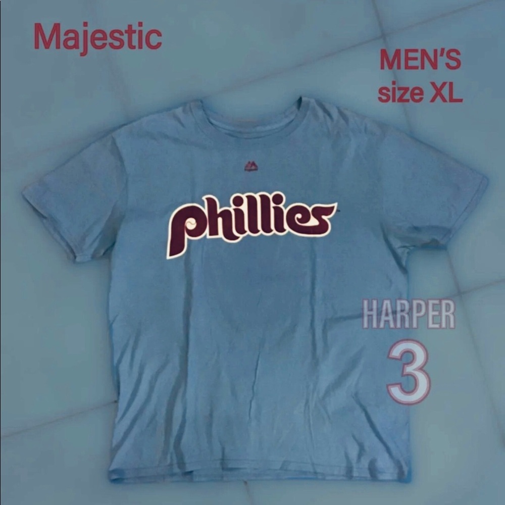 Bryce Harper Philadelphia Phillies Official Name/Number T-Shirt